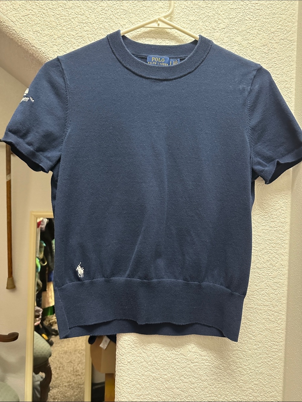 Polo by Ralph Lauren Navy Short-Sleeve Knit Top